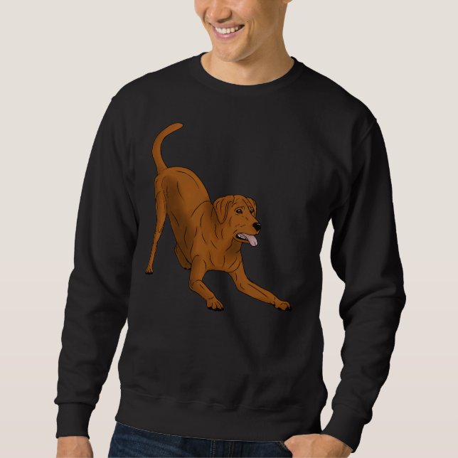Sweatshirt Labrador Retriever Fox Red Play Bow (Devant)