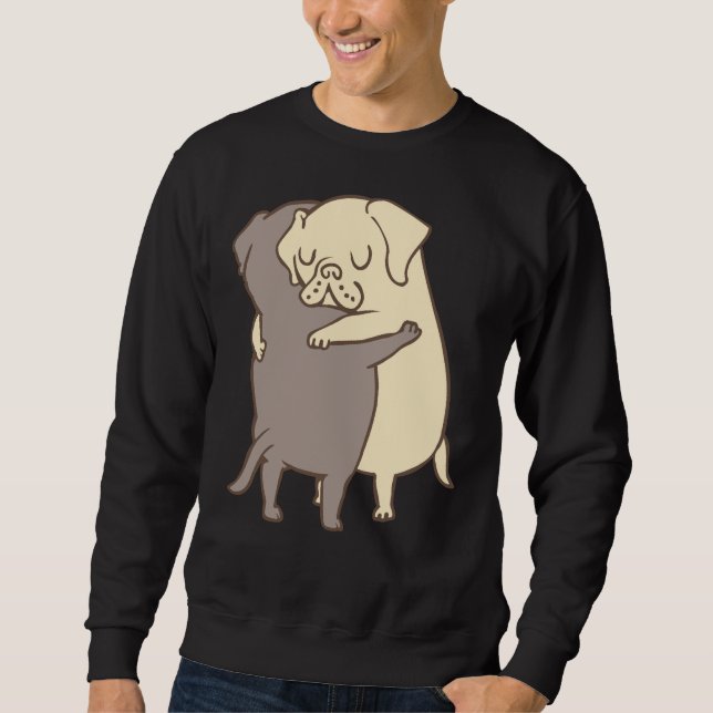 Sweatshirt Labrador Retriever Hugs (Devant)