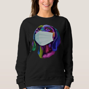 Sweatshirt Labrador Retriever Mask Coloror Chien Pop Portant