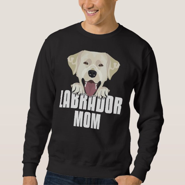 Sweatshirt Labrador Retriever Mom Chien Maman (Devant)
