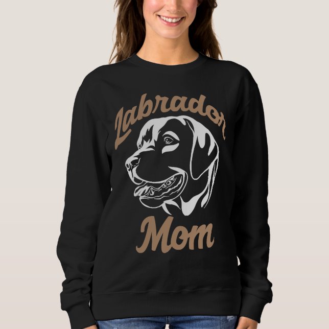 Sweatshirt Labrador Retriever Mom White (Devant)