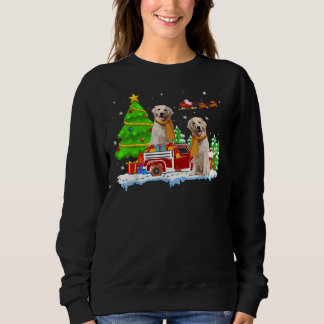 Sweatshirt Labrador Retriever On Truck Christmas Labrador Ret