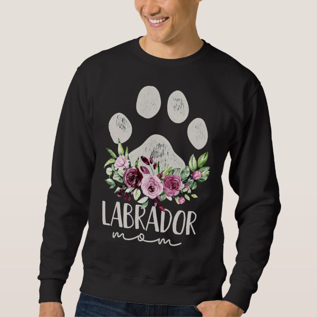 Sweatshirt Labrador Retriever Pet Dog Mama Lab Maman (Devant)