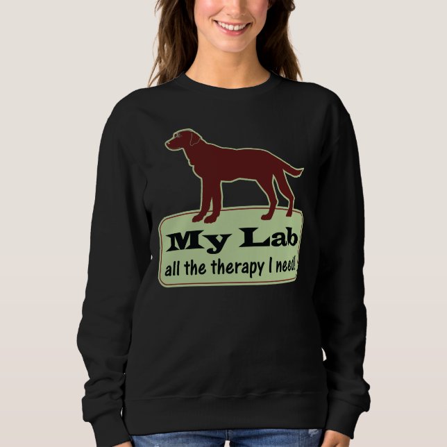 Sweatshirt Labrador Retriever Therapy (Devant)