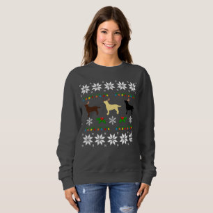 Sweatshirt Labrador Retriever Trio Laid Christmas Tee