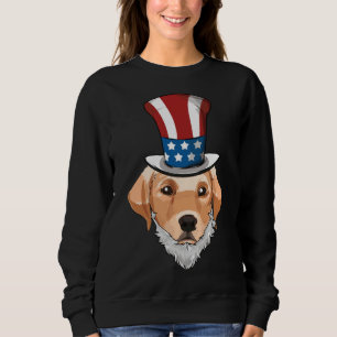 Sweatshirt Labrador Retriever Uncle Sam Lincoln Beard 4e De