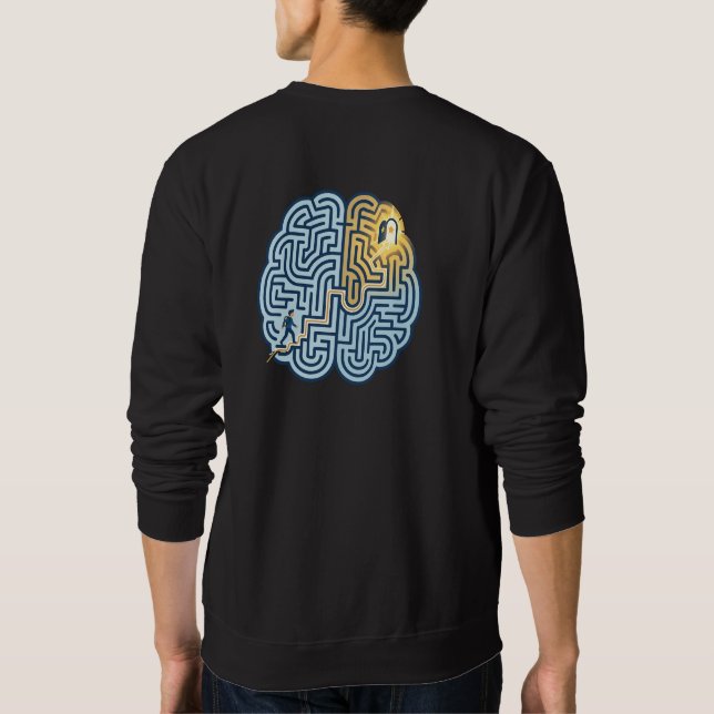 Sweatshirt Labyrinthe Mental – Cerveau Inspirant (Dos)