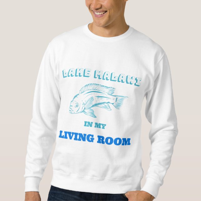 Sweatshirt Lac Malawi Cichlids Mbuna Peacock Cichlid Poisson  (Devant)