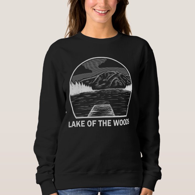 Sweatshirt Lac Of The Woods Minnesota Funny Pêche Été (Devant)