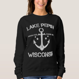 Sweatshirt Lac Pepin Wisconsin Funny Pêche Camping Été