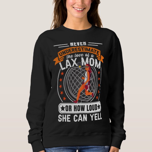 Sweatshirt Lacrosse Femme Lax Maman (Devant)