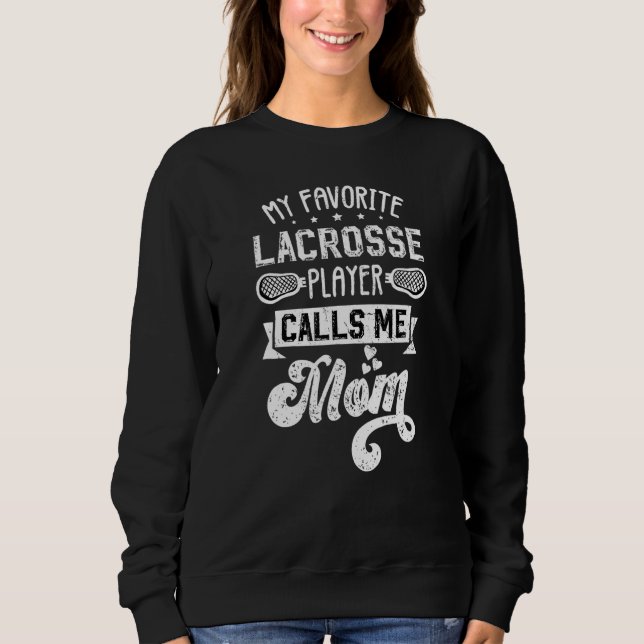 Sweatshirt Lacrosse Maman Vintage Lx Fête des mères (Devant)