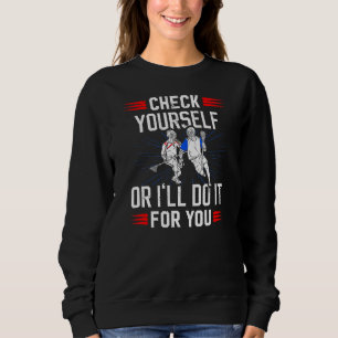 Sweatshirt Lacrosse Papa Hommes Garçons Lax Vérifiez-vous ou