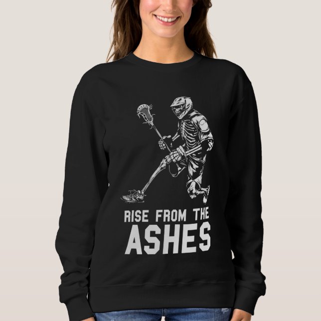 Sweatshirt Lacrosse Skeleton Sport - Lacrosse (Devant)