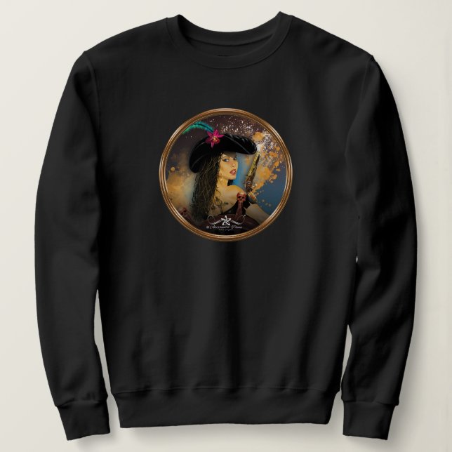 Sweatshirt Lady Black Corsair (Design devant)