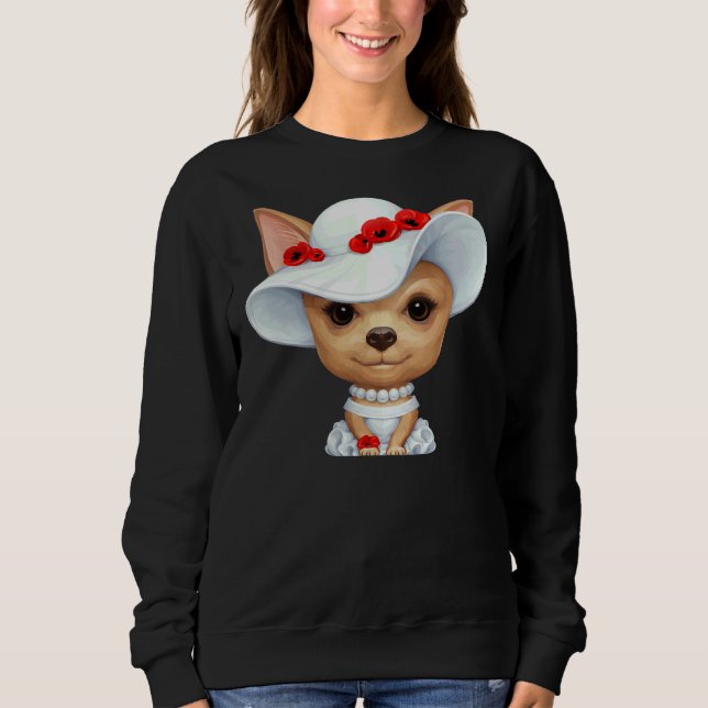 Sweatshirt Lady Chihuahua (Devant)
