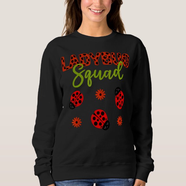 Sweatshirt Ladybug Anniversaire de la fête Ladybug Squad Girl (Devant)