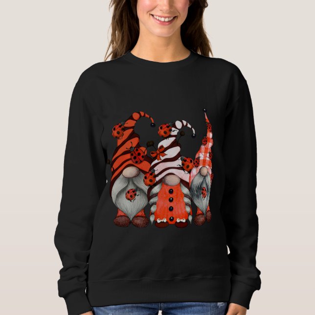 Sweatshirt Ladybug Gnomes Tomte Scandinave Trois Jardins Gno (Devant)