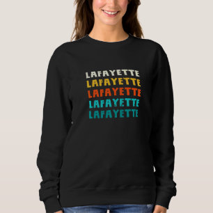 Sweatshirt Lafayette Louisiane Vintage La Retro Collection Am