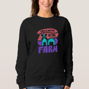 Sweatshirt L'agriculture agricole dit animaux de ferme
