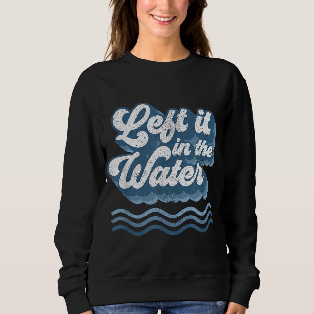 Sweatshirt Laissé Dans L'Eau Rétro Christian Baptism Bapti (Devant)