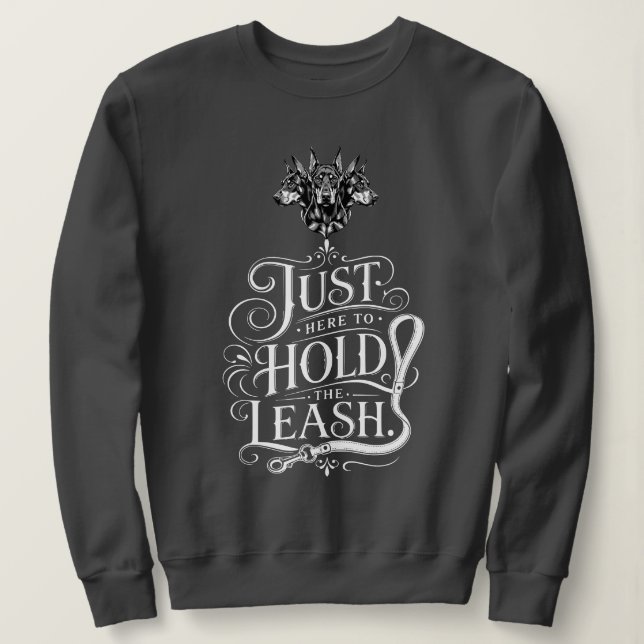 Sweatshirt Laisse de Doberman (Design devant)