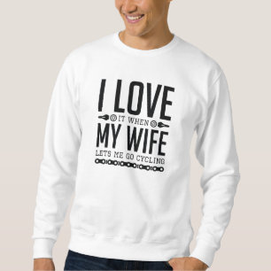 Sweatshirt Laisse-Moi Aller À Vélo