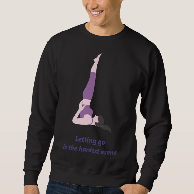 Sweatshirt Laisser aller au yoga (Devant)