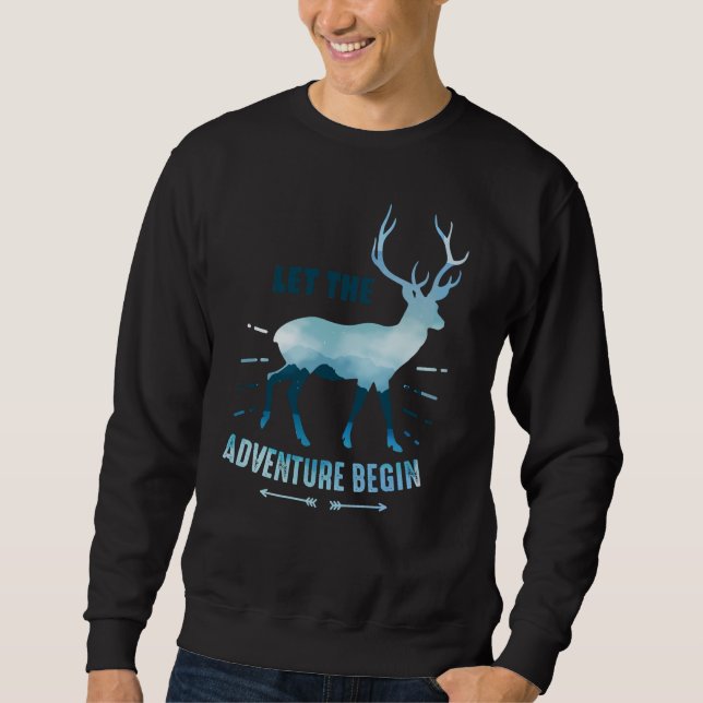 Sweatshirt Laisser l'aventure commencer (Devant)