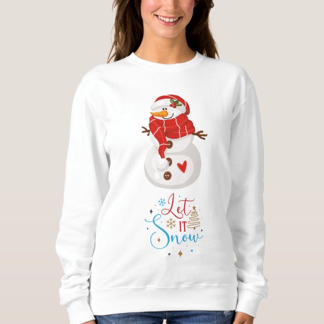 Sweatshirt Laisser neiger Snowman (Devant)