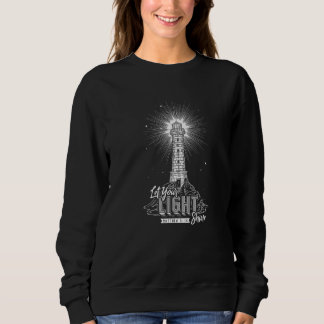 Sweatshirt Laissez Votre Lumière Briller Chrétien Croyant Rel