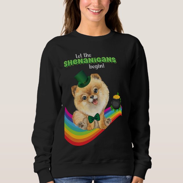 Sweatshirt Laissons les Shenanigans commencer Saint Patrick's (Devant)