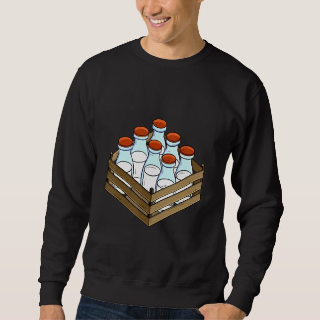 Sweatshirt Lait Crate Jeu Tee - shirts Défi 1 (Devant)