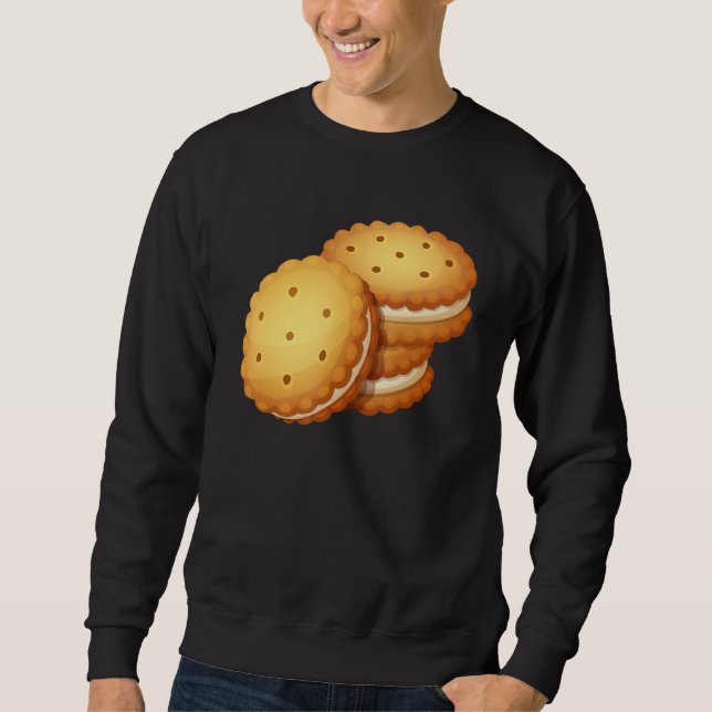Sweatshirt Lait et biscuits Costume de couples assortis pour  (Devant)