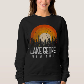 Sweatshirt Lake George New York NY Retro Vintage les années 7