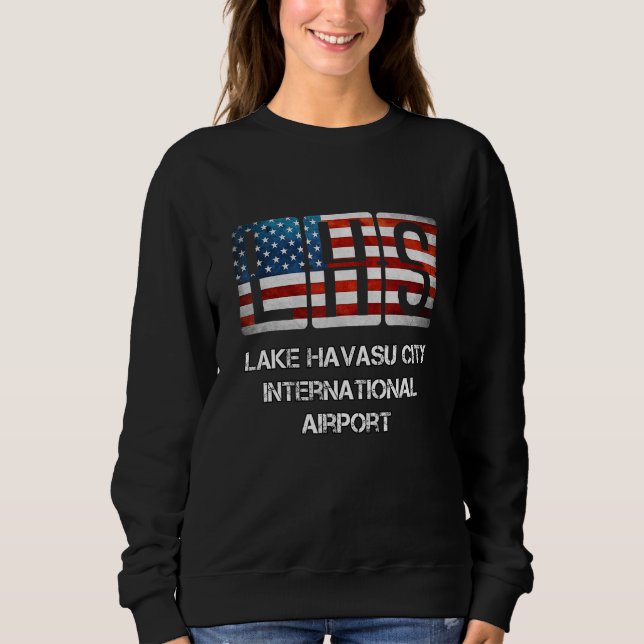 Sweatshirt Lake Havasu City Airport US Flag Present (Devant)