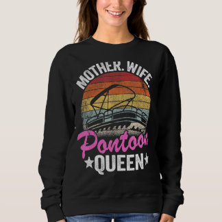 Sweatshirt Lake Life Femmes Maman Mère Femme Ponton Reine 2