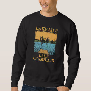 Sweatshirt Lake Life Lake Champlain Natation New York Swimmer