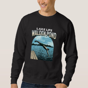 Sweatshirt Lake Life Walden Pond Natation Massachusetts Swimm