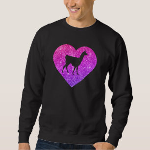 Sweatshirt Lame de coeur gracieuse pour filles et femmes