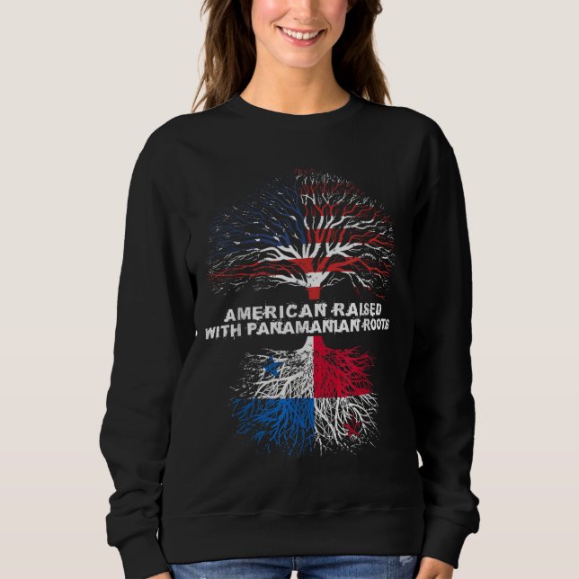 Sweatshirt L'Américain élevé avec les racines panaméennes Pan (Devant)