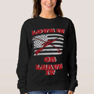 Sweatshirt L'Amérique drapeau de la fierté pêche chasse honne