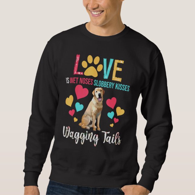 Sweatshirt L'Amour C'Est Le Nez Humide Baisers À Repasser Tai (Devant)