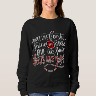 Sweatshirt L'Amour de Jésus  Danser comme un rhume glacé co