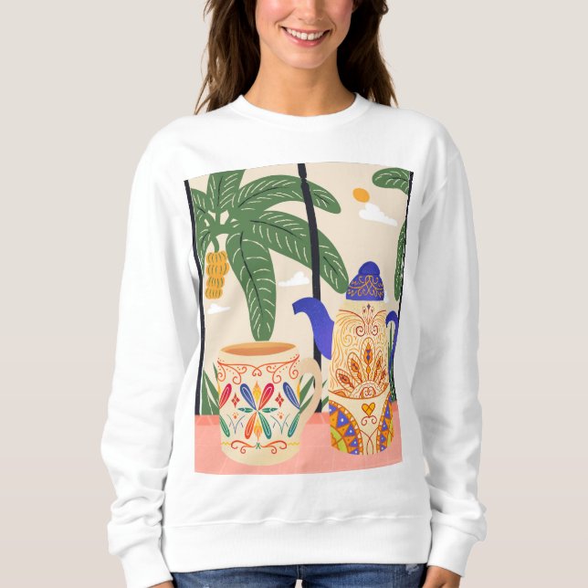 Sweatshirt L'amour du café (Devant)