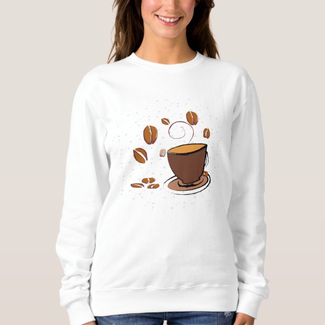 Sweatshirt L'amour du café (Devant)