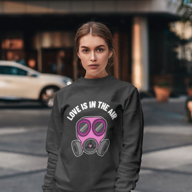 SWEATSHIRT L'AMOUR DU JOUR DE VALENTINE EST DANS L'AIR ANTI-V (Créateur téléchargé)
