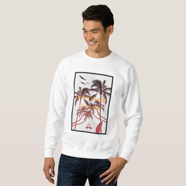 Sweatshirt L'amour en été, l'automne au froid (Devant entier)