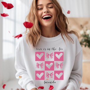 Sweatshirt L'amour est dans le style Coeur du bloc de l'air