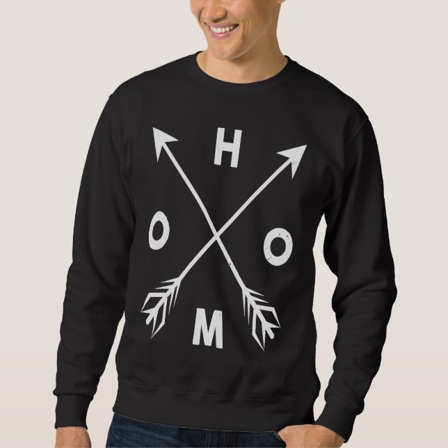 Sweatshirt L'amour est HOMO flèches fierté Amour avec arc-en- (Devant)